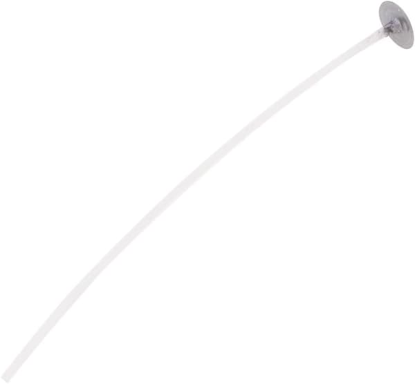 100 st bomullsplatta veke för att göra ljus, vit, 15 cm
