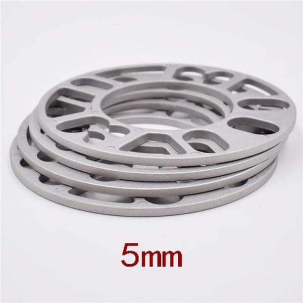 Hjulafstandsstykker Pladelegering Aluminium 4 5 Bolte til Bil Universal Pakke med 4 (5mm) 5mm