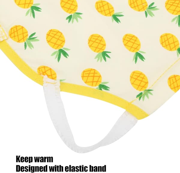 Elastisk kyllingsele, pustende blondehønekjole til kyllinger, ender, gjess (ananas)