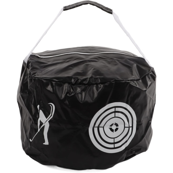 Golf Hitting Bag Golf Smash Impact Training Bag High Density Slät Vattentät PVC Golf Swing Training Bag för nybörjare Black