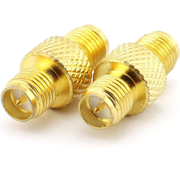 2 st RF-adapter SMA hona SMA hona kontakt RF koaxialadapter