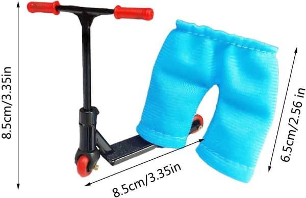 Alloy Finger Scooter Pædagogisk Mini Finger Scooter Legetøjssæt Sort black