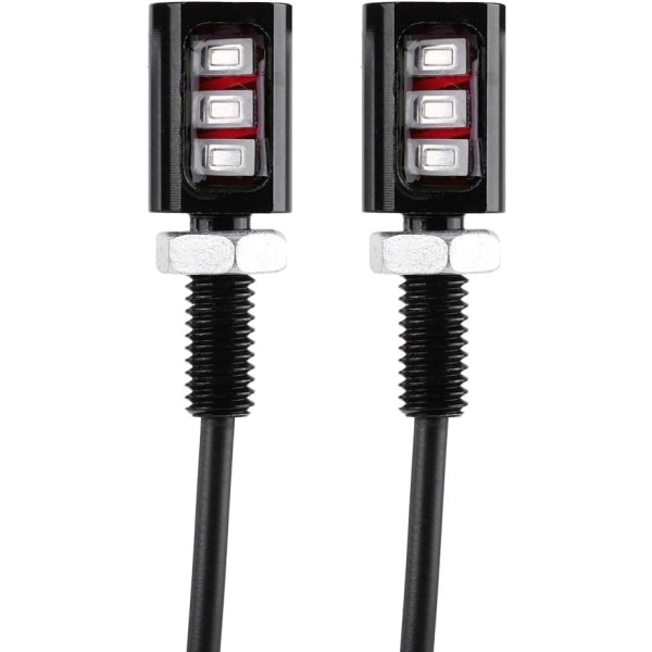 Nummerplåtsbelysning, 12V Universal LED-skyltbelysning, skruvbult LED-lampor, 1 par (blå) Blue
