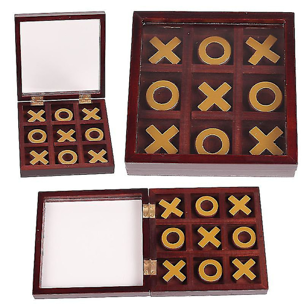 1 st Solid Wood Tic-tac-toe brädspel, barns pusselspel leksaker