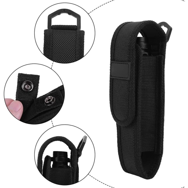 5\"-8\" Fackla Holster Bältesväska Skyddande Väska För Utomhus Jakt Camping Vandring (M)