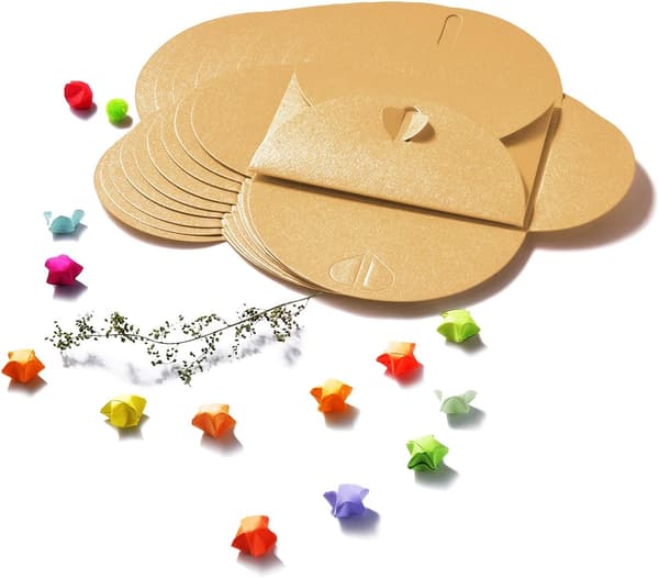 Mini retro konvolutt i kraftpapir, 50 stk til bryllup, bursdag, konfirmasjon, jul (liten) small