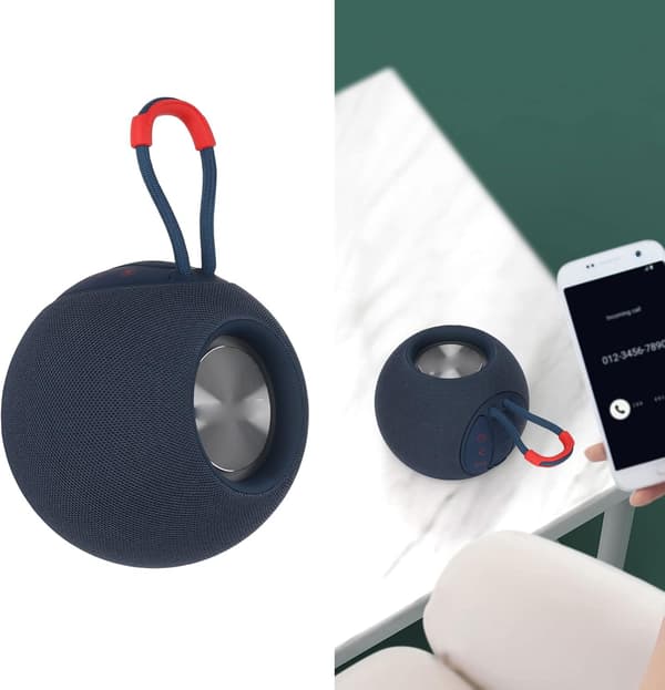 Bærbar højttaler, Bluetooth-højttaler kompatibel med telefon/computer (blå) blue
