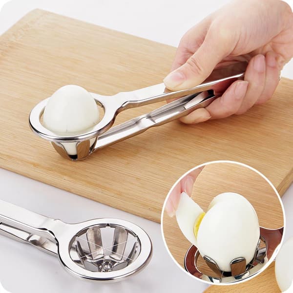 Eggdeler i rustfritt stål, kiledeler, delt eggdeler, 6 like deler