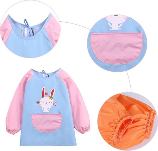 Vandtæt malerforklæde til børn 6 til 9 år Køkkenforklæde til håndværk og maling