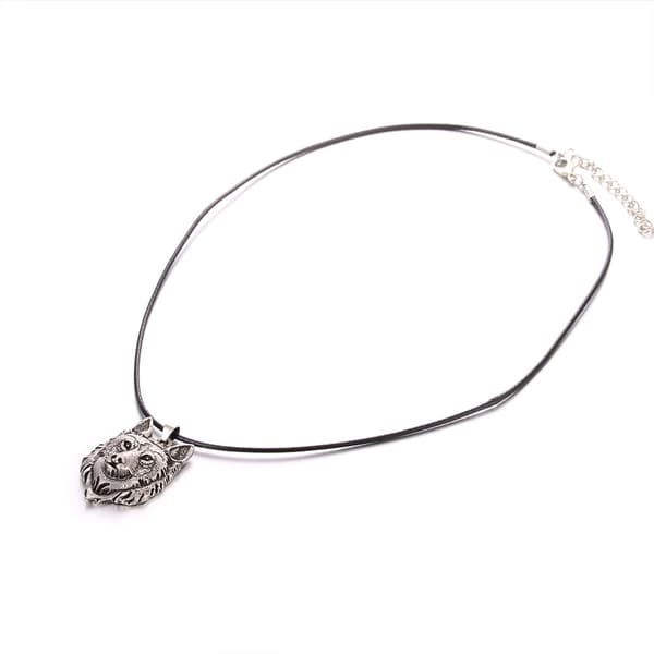 Halskæde Ulv Amulet Fenrisulv Skulderrem Ulv Sølv