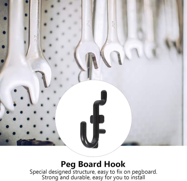 Metal Pegboard Krog Pegboard Krog 100 STK Pegboard Kroge J Krog Peg Board Pegboard Tilbehør