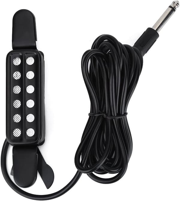 12-håls magnetisk pickup-omvandlare för akustisk gitarr, musikinstrumenttillbehör