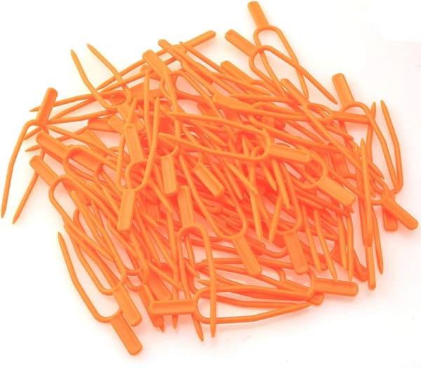60 st Stolonfästklämmor Växtklämmor Trädgårdsverktyg Stolonstillbehör Växtsupport, Orange