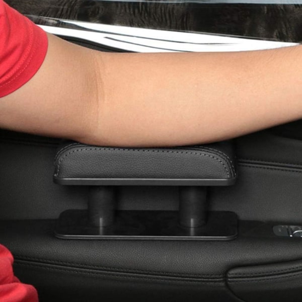 Bil Vänster Armstödsdyna Universal Anti-Fatigue Armbågsstöd Bildörr Armstöd Höjdjusterbar, Svart color 2