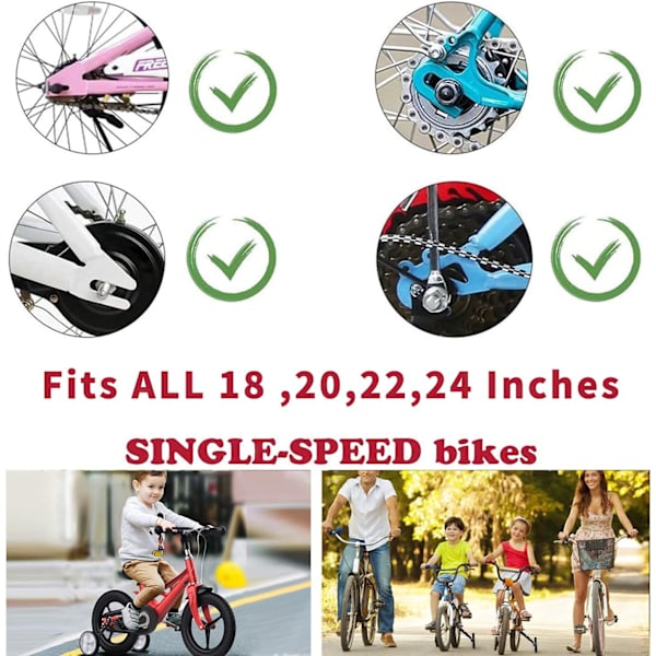 Barnstabilisatorer för barncykel 18 20 22 24 tum justerbart stöd Barncykelhjul