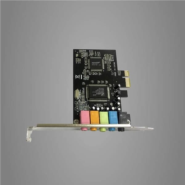 PCIe lydkort, 5.1 internt lydkort 3D stereo PCI-e lydkort med lavprofilbeslag