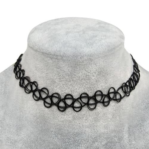2-pakning Choker - Én størrelse Svart Én størrelse