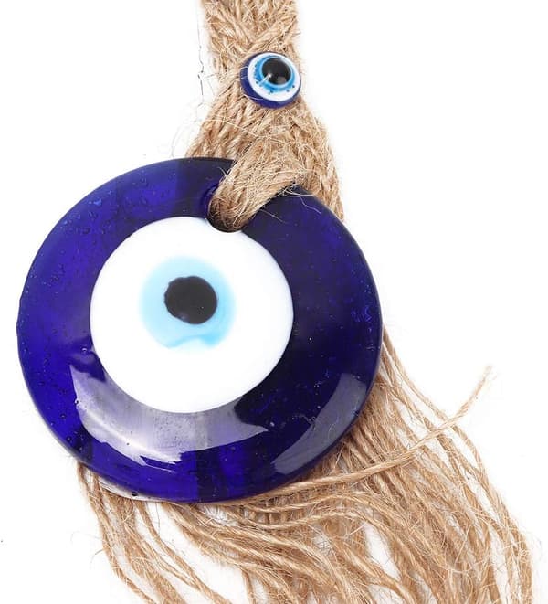Retro Blå Øjne Glas Væghængende Tilbehør Maskot (Blå) 1 Stykke