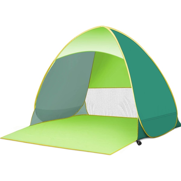Pop-up-tält, strandcampingtält hopfällbart utomhuslätt vattentätt tält（grönt） green