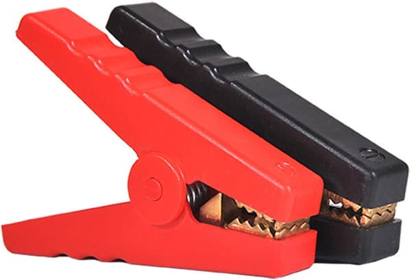 2 stk. 300A batteri alligatorklemmer isolerede kabel booster batteriklemmer