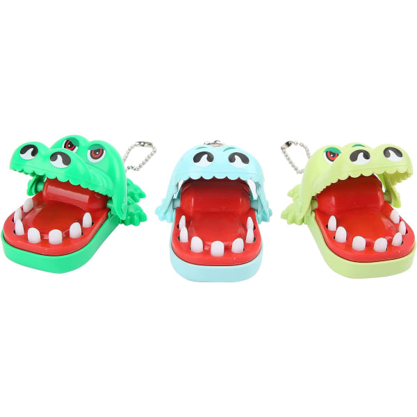 3 st Krokodiler Tandleksaker, Krokodiler Bitande Finger Tandläkarespel Action Skicklighetsspel Leksak