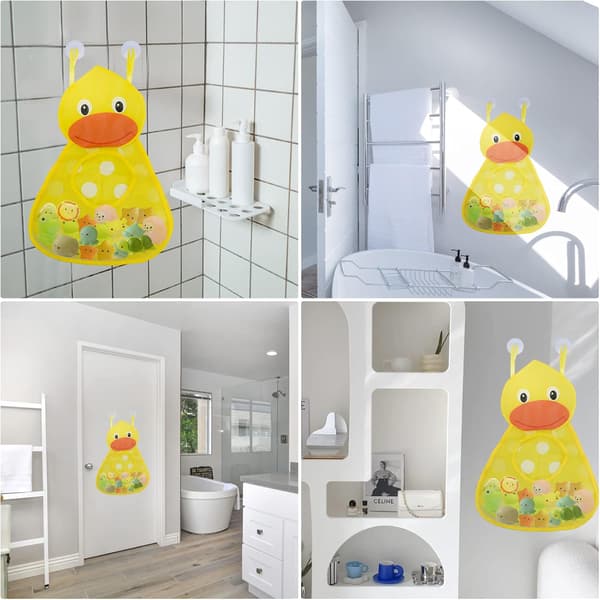 Oppbevaringsnett for babybadeleker Barnas badekarlekeoppbevaringspose (and)