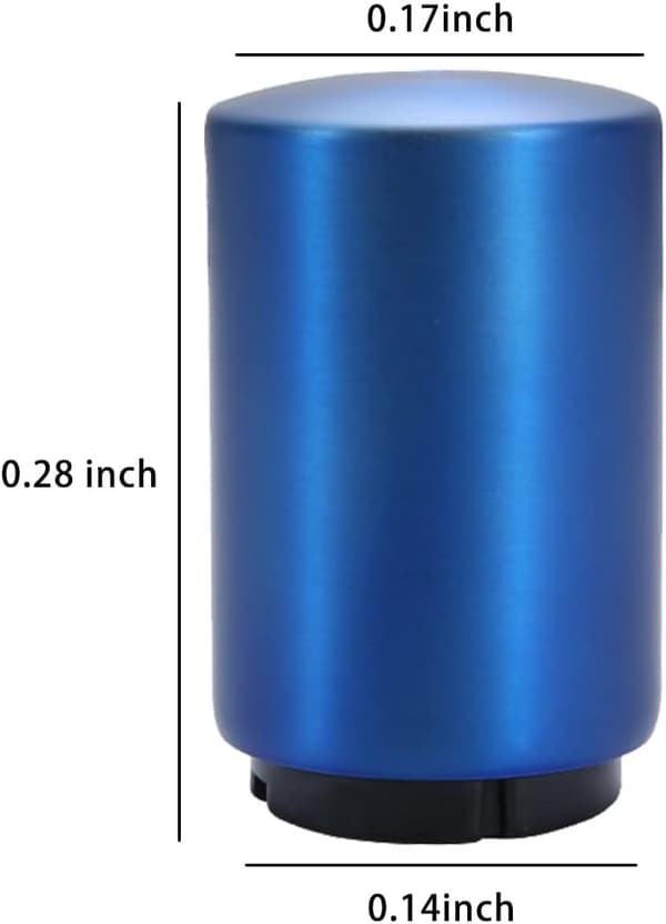 2-pak ølflaskeåbner, magnetisk flaskeåbner, push-down flaskeåbner Blue
