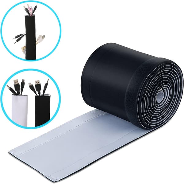 3M Kabelrør Kabelkanal DIY Kabelorganisator Velcro Kabelmuffer til TV Computer Audio