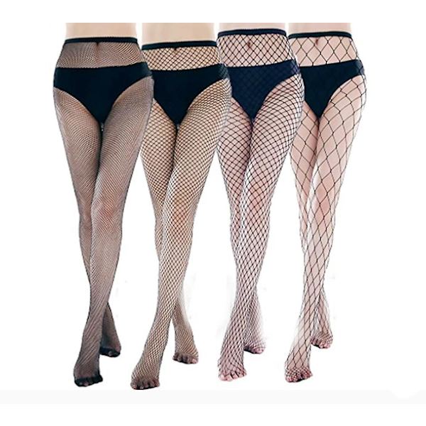 4 st Fishnet-strumpor Dam Sexy Mesh Fishnet Leggings Strumpbyxor