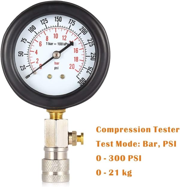Motorcylindertryckmätare Diagnosverktyg 8st Professionell Bränslepump Kompressionstestare Set