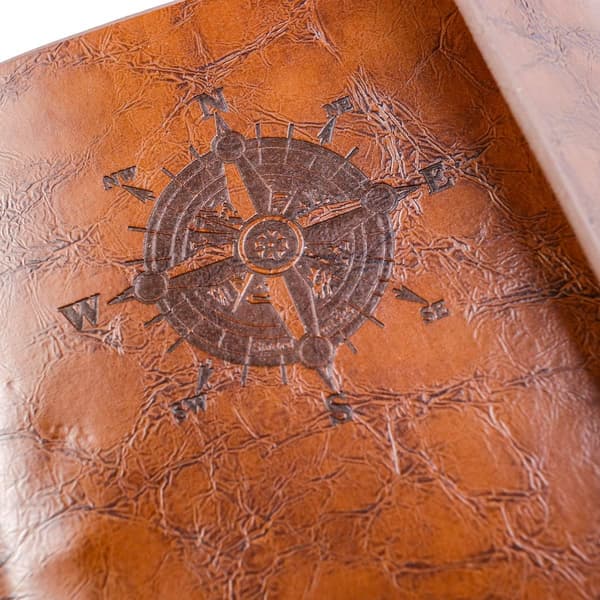 Journal reisedagbok anker ringperm snorbundet blank notatbok