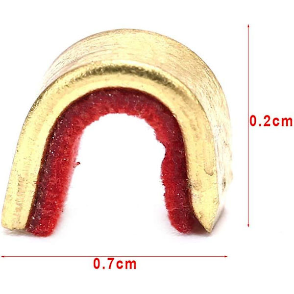 5 st båge och pil kopparspänne positionering komposit bågsträng D-ring bön spänne