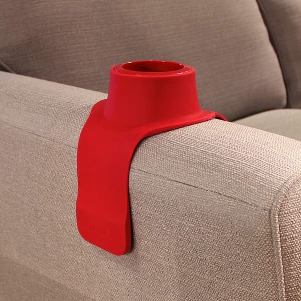 Silikon Sofakoppholder Sofaarmlene Lat Armlene Koppholder (Rød) Red