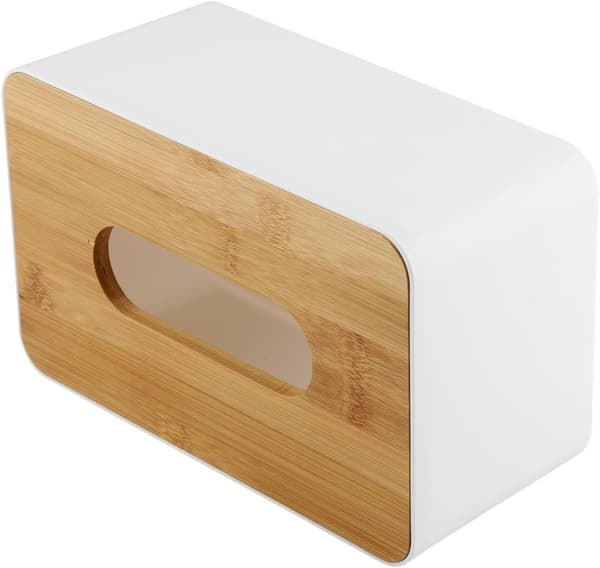 Bambu Servettbehållare Modern Look Pappershållare Lådor för Badrum Matsalsbord