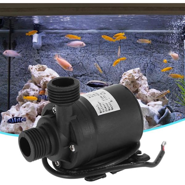 DC 12V 800L/H 5 m nedsänkbar pump, borstlös, för vattencirkulationssystem Solcirkulationssystem för dammar, akvarier, fontäner