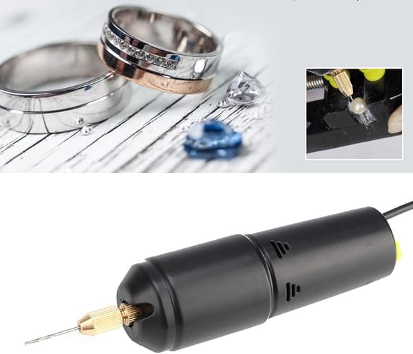 18W Mini Trådløst Roterende Værktøj Bærbar Elektrisk Lille Mikroboremaskine med 3PC Bits til Træplade Plast