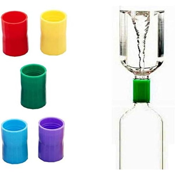 5-pack Vortex Tornado-flaskkontakter i en flaskkontakt, Tornado i en flaska