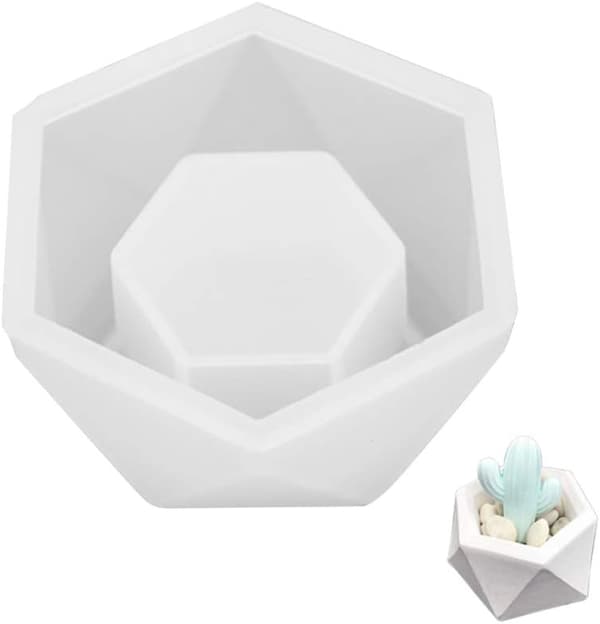 Ljus Handgjord Form Silikon Hög Transparens Tvålförpackning Hexagonal