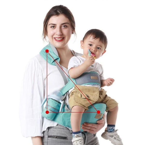 Baby midjebälte Baby Carrier Sommar Universal Singel pall Barn Håller Baby (Ljusblå) light blue