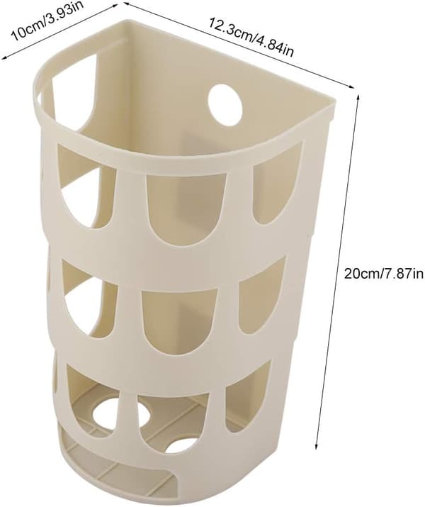Affaldsposedispenser til køkken, plastikposeholder, indkøbsposedispenser, hængende opbevaringspose