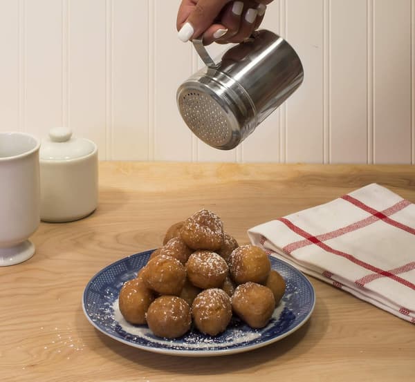 Krydderkrukke i rustfritt stål, krydderdispenser, perforert pepperbøsse