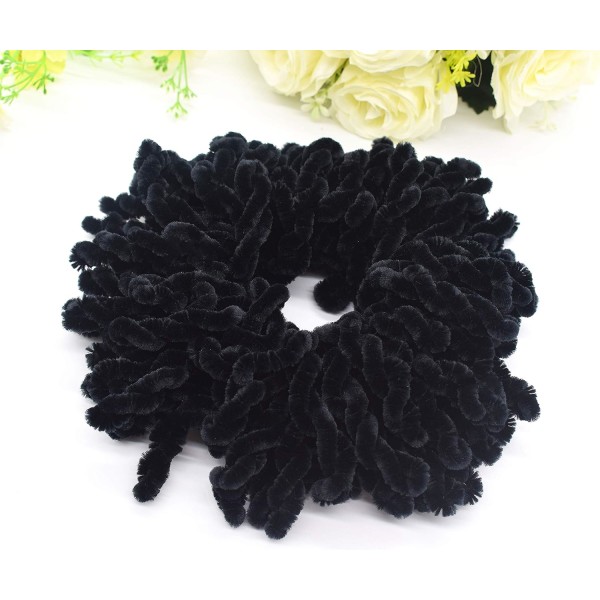 2-pack Volumising Scrunchie Big Hair Tie Ring Hijab Volumizer Khaleeji Hair Scrunchie (svart) Black