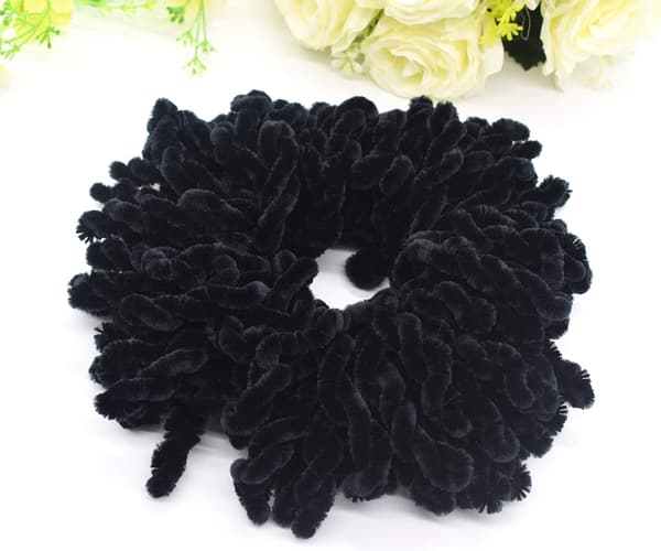 2-pak volumengivende scrunchie stor hårelastik ring hijab volumizer Khaleeji hårelastik (brun) Brown