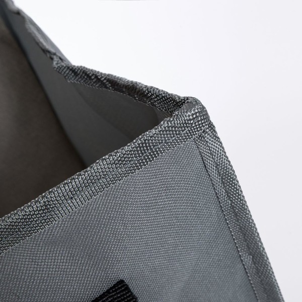 Enkel hopfällbar tvättkorg i tyg för sovrum (mörkgrå) Dark grey