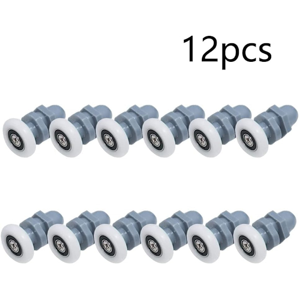 Duschkabin reservdelar 12 st rullar för duschdörrar remskivor duschdörr 20 mm
