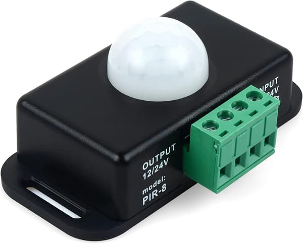 12V 24V PIR Sensor LED Bevægelsessensor Bevægelsestimer Skiltkontrol PIR Controller til Ect Monokrom LED Strip