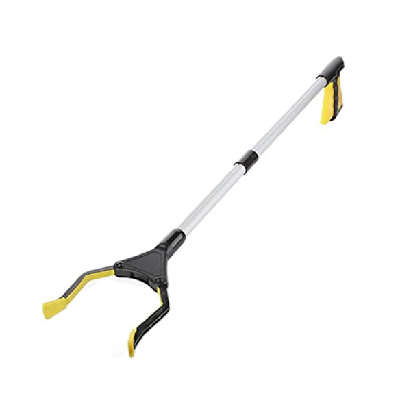 Sopskyffel med griparm, 81 cm långt skräpplockningsverktyg, skräpplockningsverktyg (gul) yellow