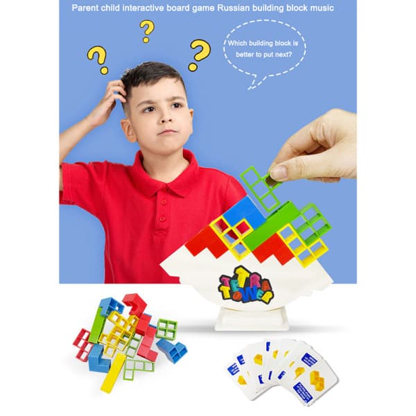 Tetra Tower Spel Stapla Block Stapla Block Balans Endast 32 Stycken 32 Pieces