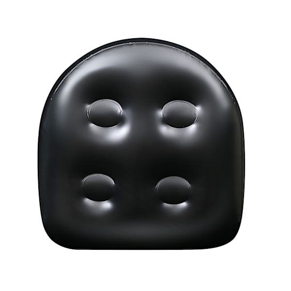 2 st uppblåsbart bältesäte badmatta med 4 st sugkoppar 47 x 37 cm (Svart) black