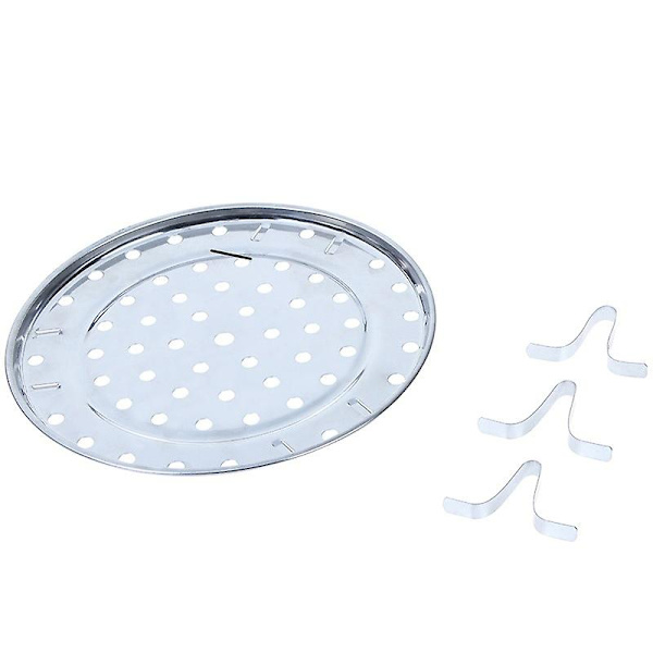 Rostfritt stål runt ångställningsställ med stödben (22 cm) 22cm